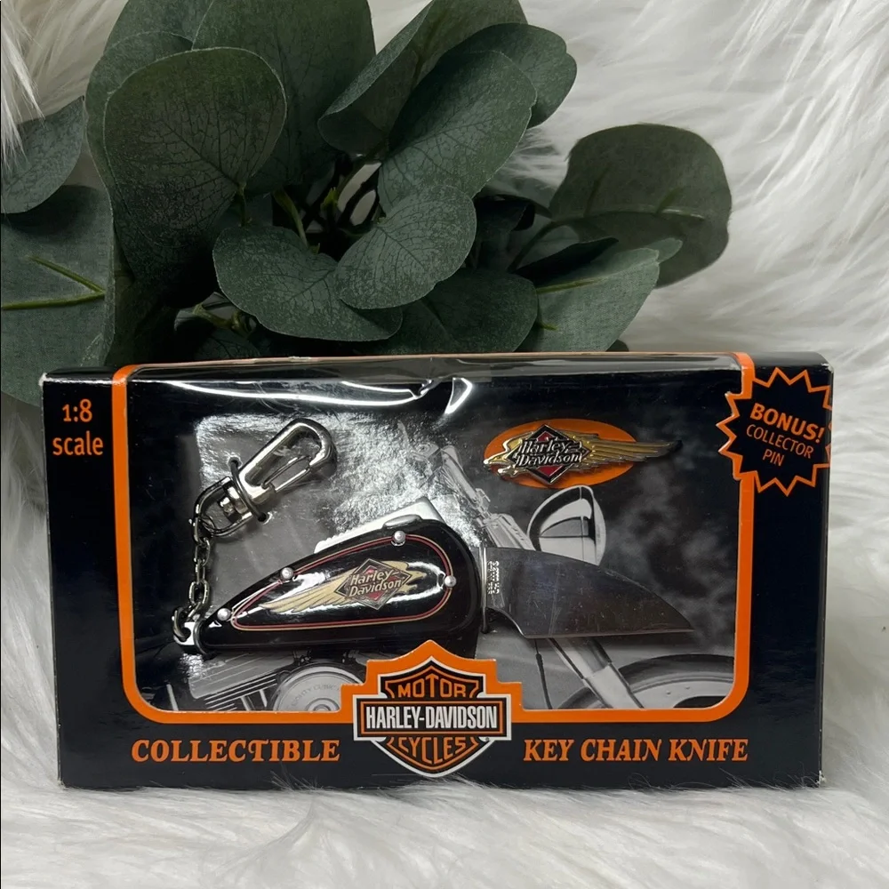 Harley-Davidson Black and Silver Key Chain Knife